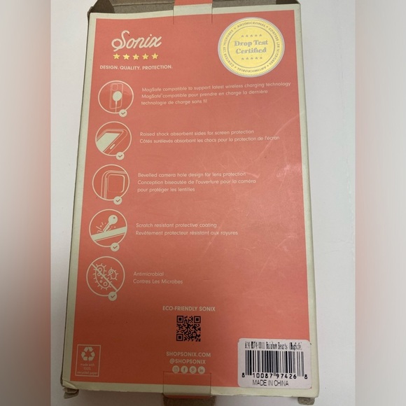 Open Box iPhone 13 14 Rainbow Hard Shell Phone Case Hearts Cute Trending New - Picture 4 of 5